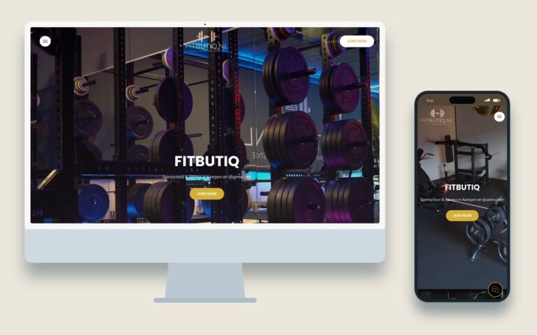 fitbutiq.nl op desktop en mobiel