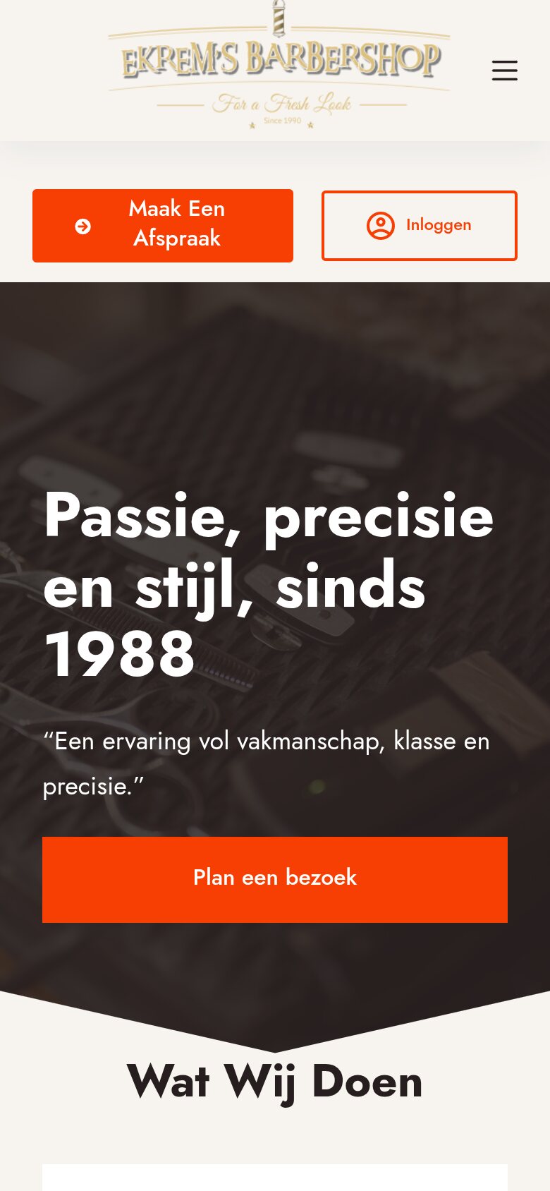 Mobiele weergave van ekremsbarbershop.nl
